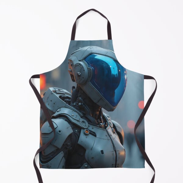 Item preview, Futuristic Female Robot – Neon City Sentinel designed and sold by nhk999.
