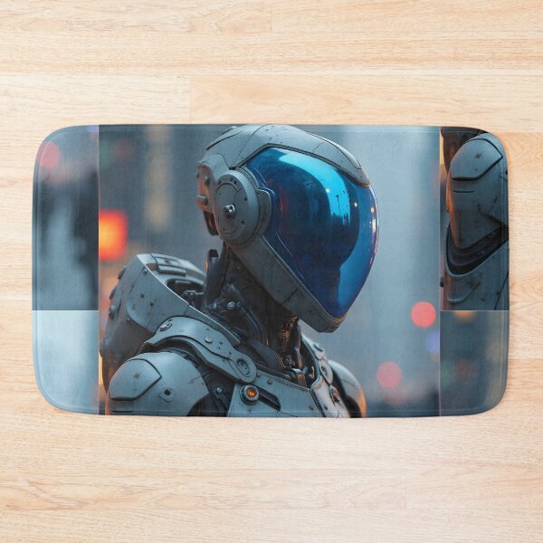 Item preview, Futuristic Female Robot – Neon City Sentinel designed and sold by nhk999.