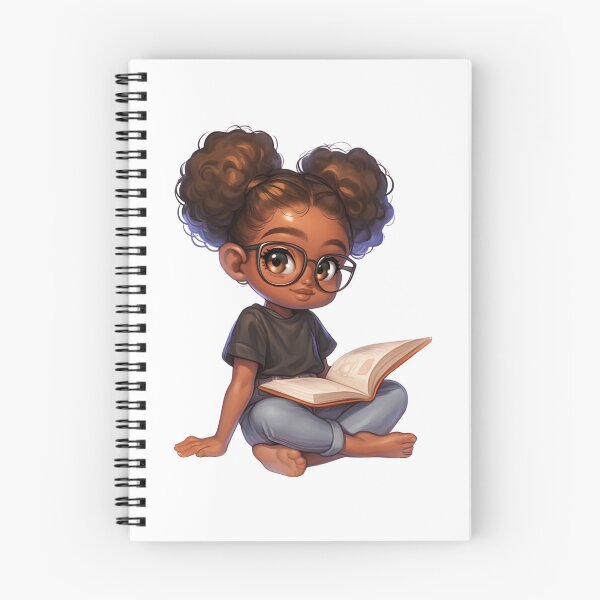 Item preview, Smart Black Girl Reading Chibi designed and sold by Lulunza.