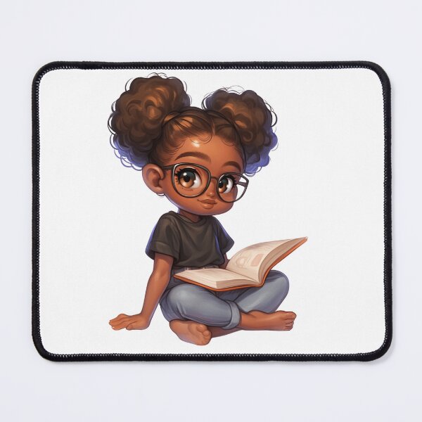 Item preview, Smart Black Girl Reading Chibi designed and sold by Lulunza.