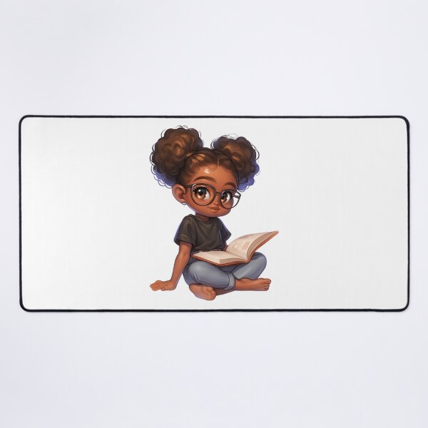 Item preview, Smart Black Girl Reading Chibi designed and sold by Lulunza.