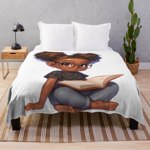 Item preview, Smart Black Girl Reading Chibi designed and sold by Lulunza.