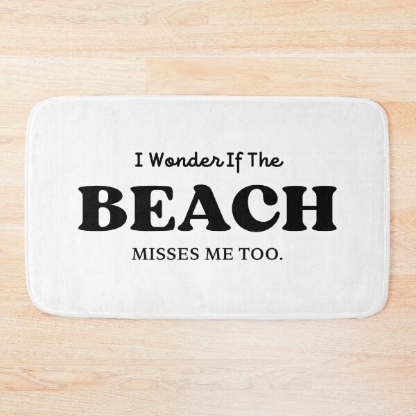 Item preview, Funny Ocean Lover I Wonder If The Beach Misses Me Too Summer Vacation quote  designed and sold by biomood.