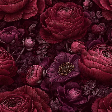 Artwork thumbnail, Beautiful Fragrant Ranunculus Texture For Ranunculus Fan by RoyalStarsPatts