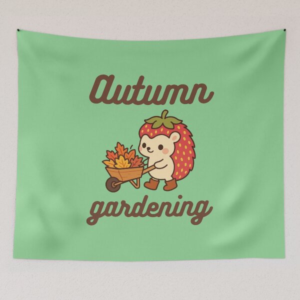 Item preview, Strawberry forest gang, autumn gardening designed and sold by BritishDelights.