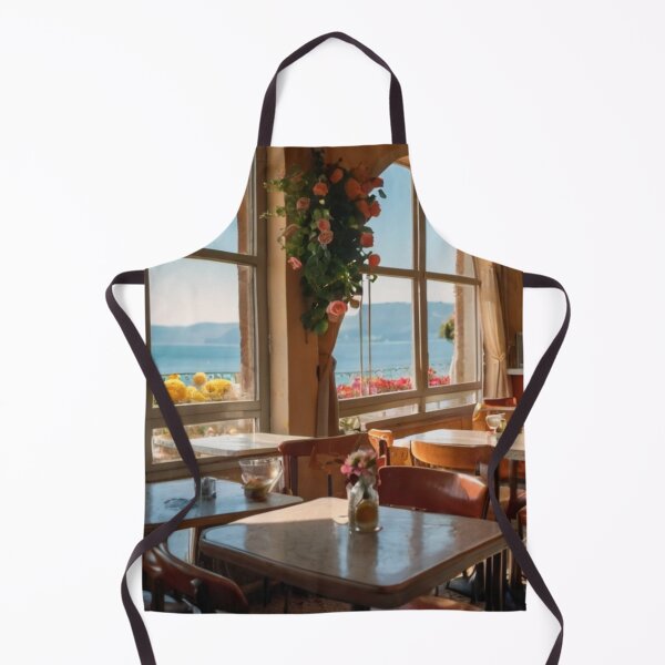 Item preview, Italian Retro Café with a View of Blue Horizons designed and sold by BlareBlare.