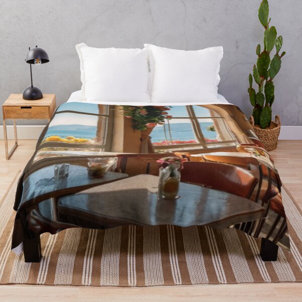 Item preview, Italian Retro Café with a View of Blue Horizons designed and sold by BlareBlare.