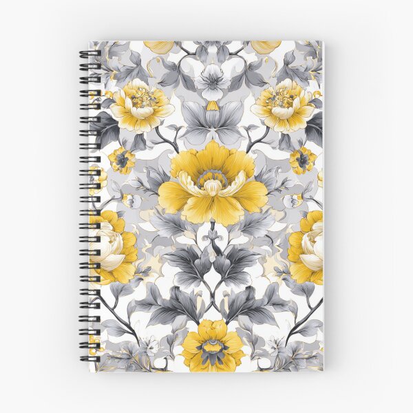 Item preview, Royal Delft Yellow and Grey Floral Pattern designed and sold by GrinGalore.