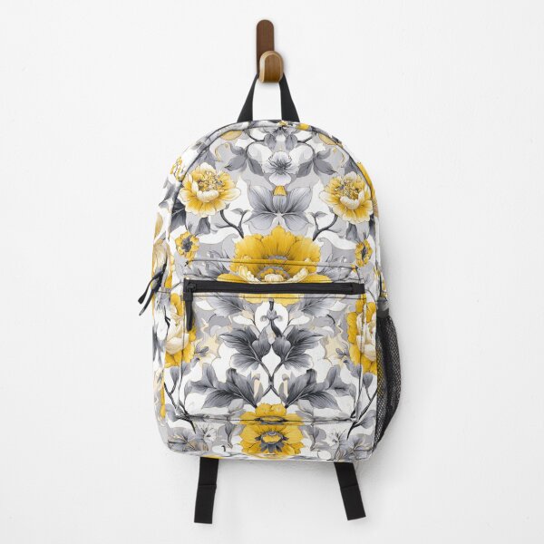 Item preview, Royal Delft Yellow and Grey Floral Pattern designed and sold by GrinGalore.