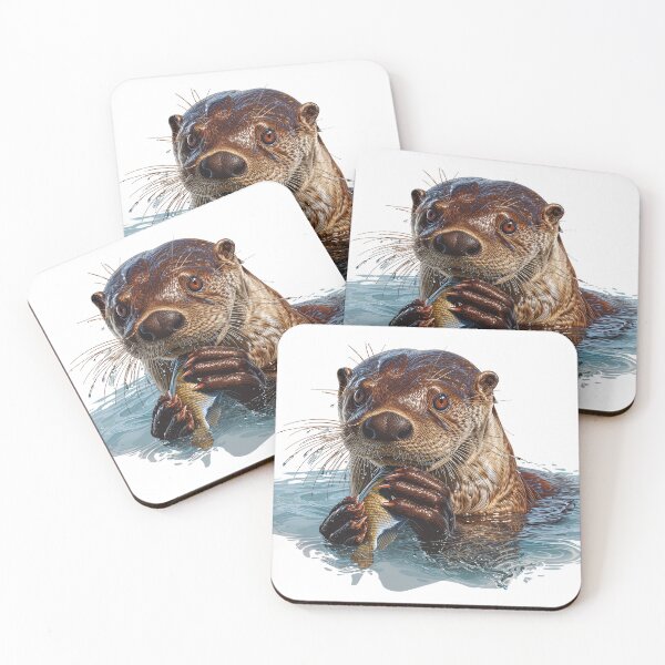 Item preview, Wild Giant Otter Print: The Guardian of the Amazon Rivers designed and sold by Homehello.