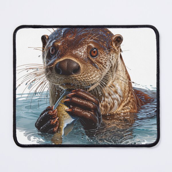 Item preview, Wild Giant Otter Print: The Guardian of the Amazon Rivers designed and sold by Homehello.