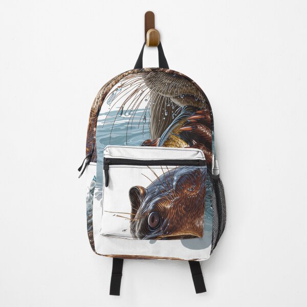 Item preview, Wild Giant Otter Print: The Guardian of the Amazon Rivers designed and sold by Homehello.
