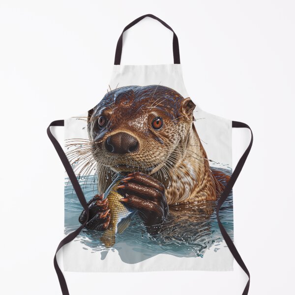 Item preview, Wild Giant Otter Print: The Guardian of the Amazon Rivers designed and sold by Homehello.