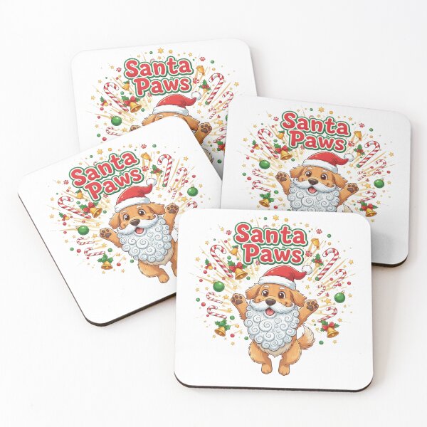 Item preview, Santa Paws Dog Christmas Tee - Cute Pet Holiday Shirt for Lovers 2026 designed and sold by GeniePixel.