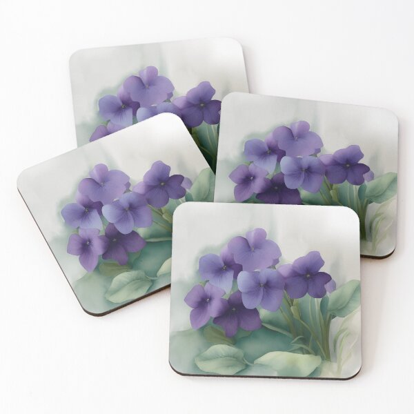 Aperçu de l'œuvre Peinture à l’aquarelle de fleur violette | Art floral | Aquarelle | Cadeau pour les amateurs d'art | Cadeau pour les amoureux des fleurs créée et vendue par UnhingedBird.