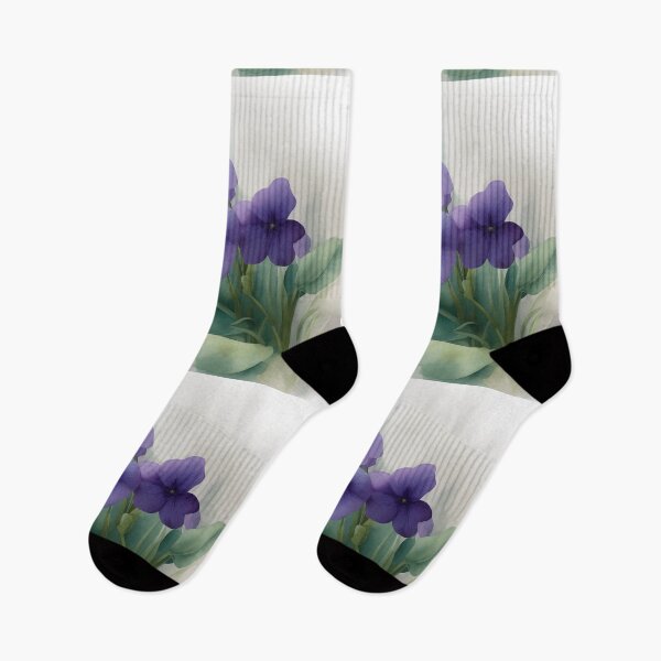 Item preview, Violet Flower Watercolor Painting | Flower Art | Watercolor Art | Gift for Art Lover | Gift for Flower Lover designed and sold by UnhingedBird.