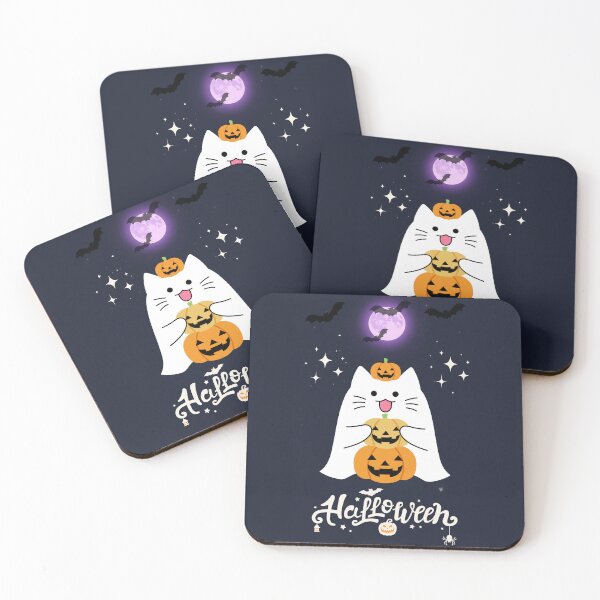 Item preview, Happy Halloween Cat – Pumpkin Stack of Joy designed and sold by ArtivaNest.