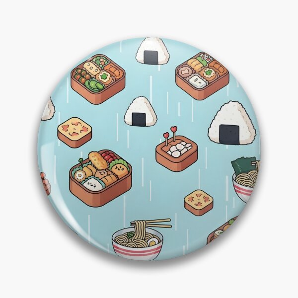 Item preview, Chimmy Chu x Moss & Neon: Chibi Food Rain Pixel Art Sticker - Goblincore Lo-fi Bento & Ramen Aesthetic designed and sold by Pink Lemon.