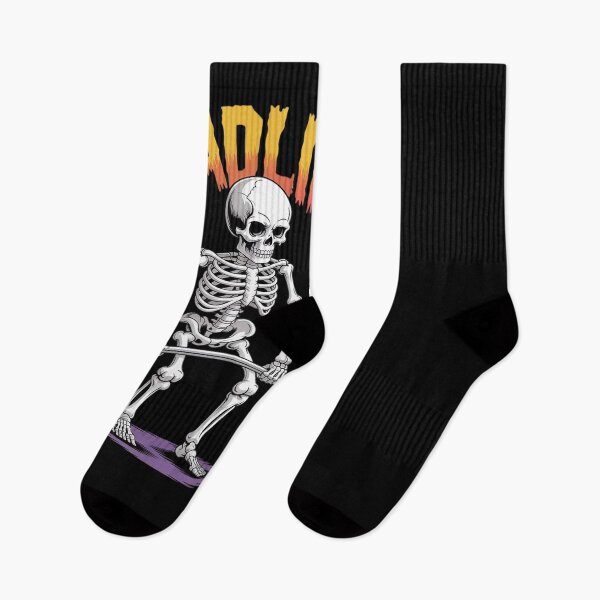 Item preview, Deadlift Halloween Skeleton Weight Lifting Workout Gym  designed and sold by MonsterBuddiess.