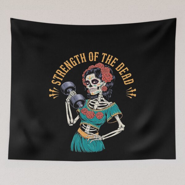 Item preview, Dia De Los Muertos La Catrina Day of the Dead Gym Workout  designed and sold by MonsterBuddiess.