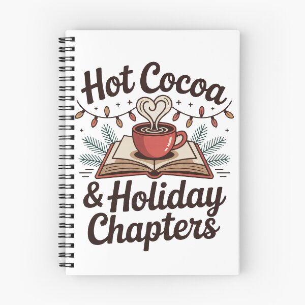 Item preview, Hot Cocoa & Holiday Chapters | Cozy Christmas Reading Shirt | Book Lover Winter Tee designed and sold by WSPrintCrafter.