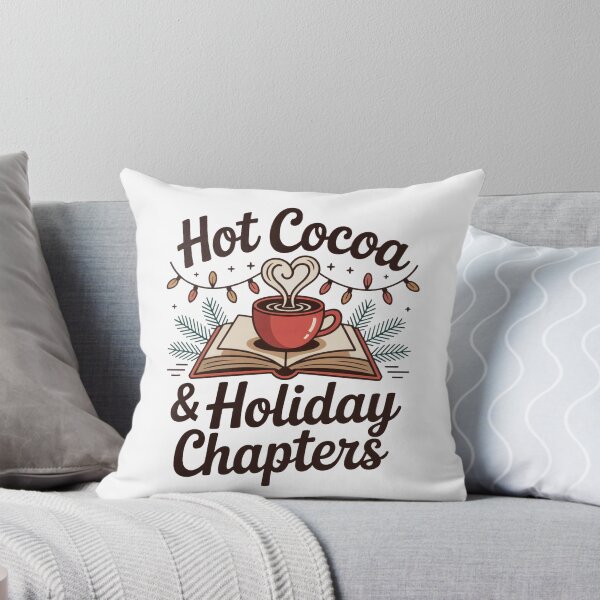 Item preview, Hot Cocoa & Holiday Chapters | Cozy Christmas Reading Shirt | Book Lover Winter Tee designed and sold by WSPrintCrafter.