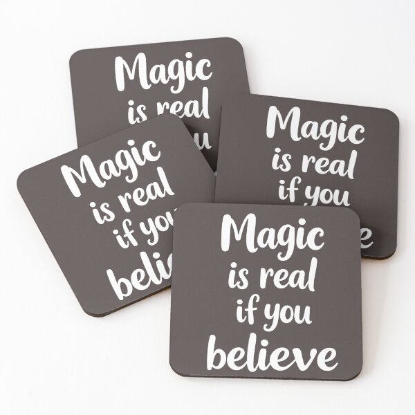 Item preview, Positive Thinking Inscription - Magic is real if you believe designed and sold by Art-Arcade6.