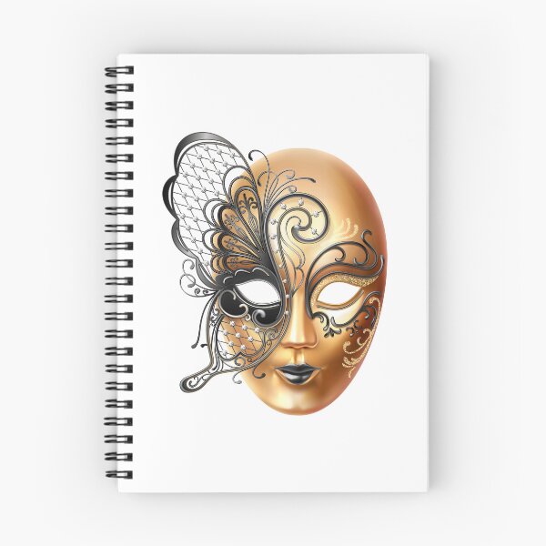 Item preview, Golden Venetian Mask with Ornamental Design designed and sold by NxtGenDesigns.