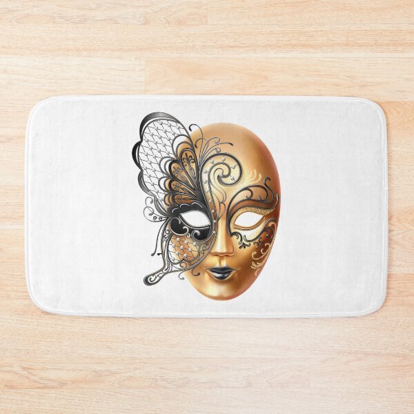 Item preview, Golden Venetian Mask with Ornamental Design designed and sold by NxtGenDesigns.