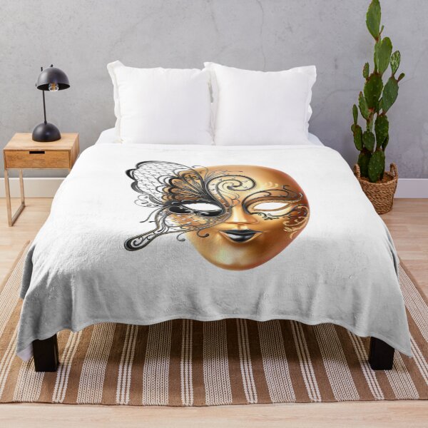 Item preview, Golden Venetian Mask with Ornamental Design designed and sold by NxtGenDesigns.