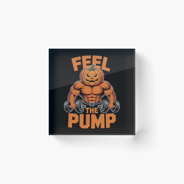 Item preview, Feel The Pump Halloween Pumpkin Gym Workout Lifting  designed and sold by MonsterBuddiess.