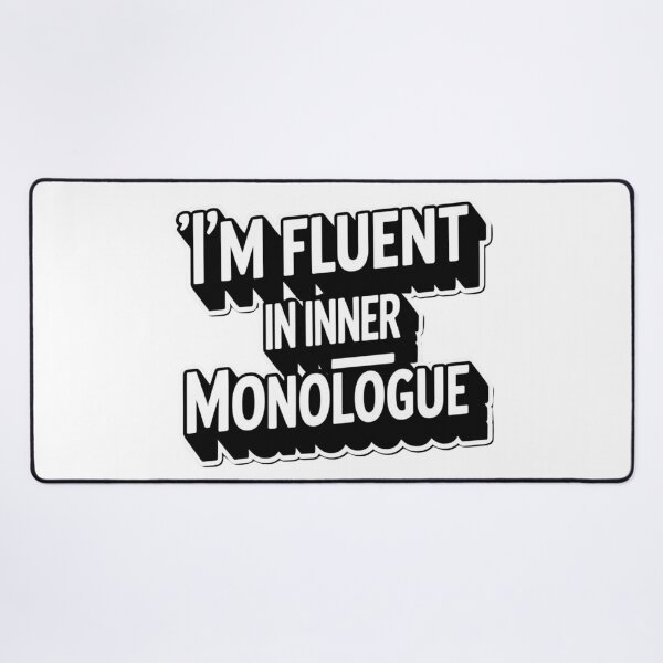 Item preview, I’m Fluent in Inner Monologue – Introvert Humor Tee/Sticker designed and sold by LOLbySA.
