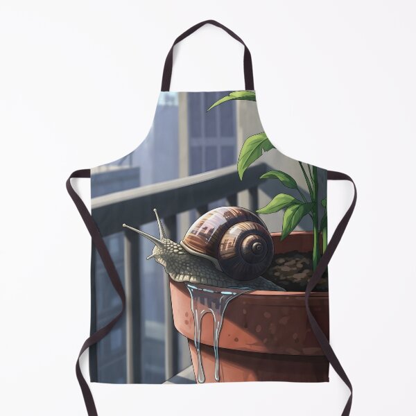 Item preview, Urban Snail's Sunny Retreat - Cozy Lo-fi Balcony View by chimmy chu & moss and neon designed and sold by Pink Lemon.