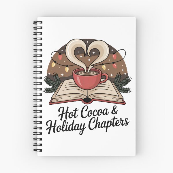 Item preview, Hot Cocoa & Holiday Chapters | Cozy Christmas Reading Shirt | Book Lover Winter Tee designed and sold by WSPrintCrafter.