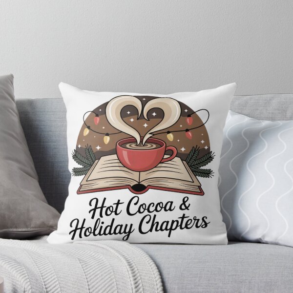 Item preview, Hot Cocoa & Holiday Chapters | Cozy Christmas Reading Shirt | Book Lover Winter Tee designed and sold by WSPrintCrafter.