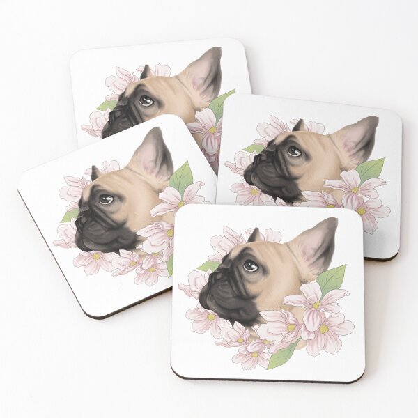 Item preview, French Bulldog Cherry Blossom designed and sold by Julia Does Illustration.