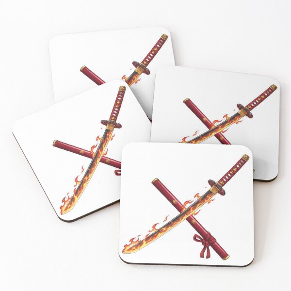 Item preview, Flame Hashira Katana Design – Kyojuro Rengoku Nichirin Sword Art designed and sold by Fumoria.