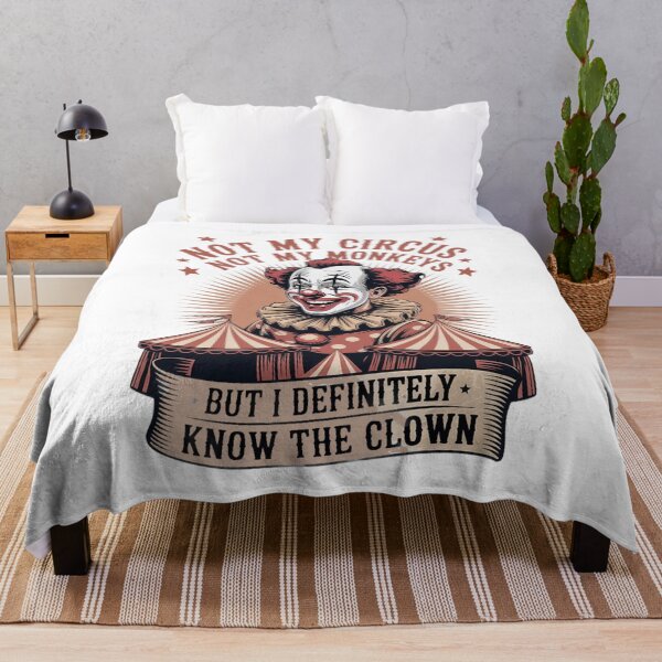 Item preview, Not My Circus Not My Monkeys But I Know The Clown – Funny Vintage Circus Design designed and sold by Tomasz  Siennicki.