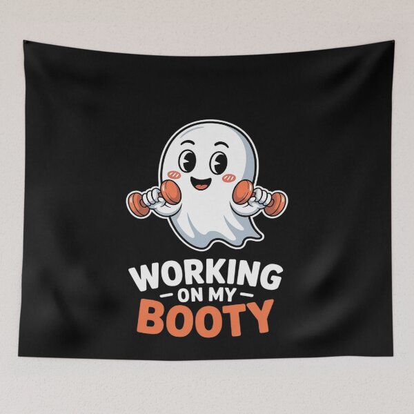 Item preview, Halloween Working On My Booty Workout Gym1  designed and sold by MonsterBuddiess.