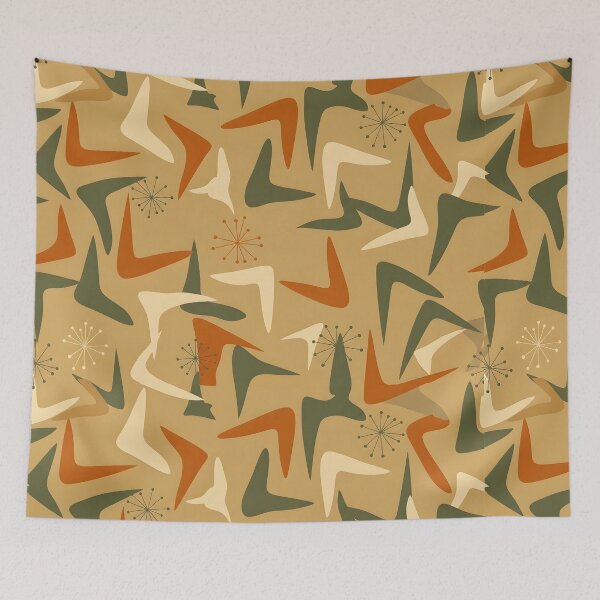 Item preview, Minimalist Mid-Century Abstract Boomerang Pattern designed and sold by RBCTk.