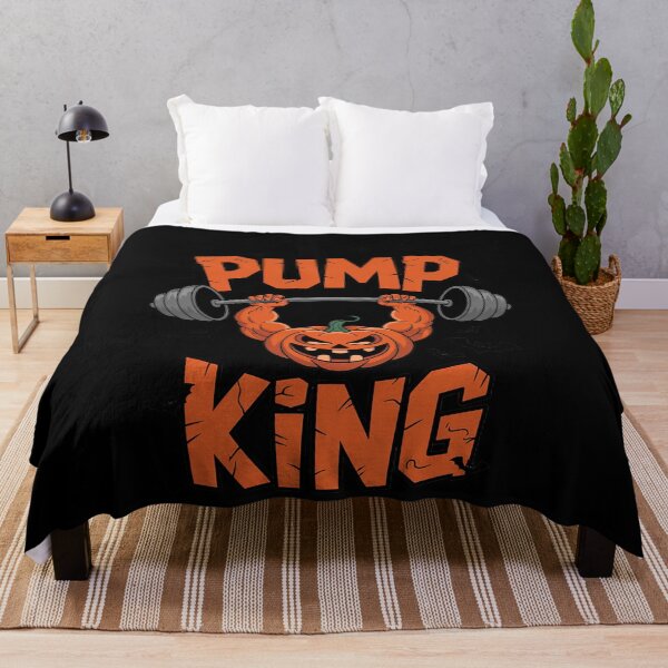 Item preview, Pump King Halloween Workout Lifting Pumpkin Gym Spooky designed and sold by MonsterBuddiess.