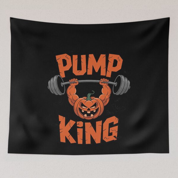 Item preview, Pump King Halloween Workout Lifting Pumpkin Gym Spooky  designed and sold by MonsterBuddiess.