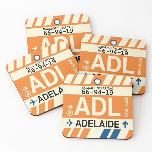 Item preview, ADL Adelaide • Airport Code Art • Jet Age Design designed and sold by YHMDesigns.