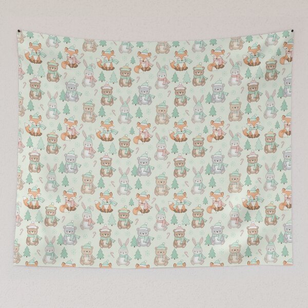 Aperçu de l'œuvre Motifs d'animaux de Noël mignons créée et vendue par Luxxe87.