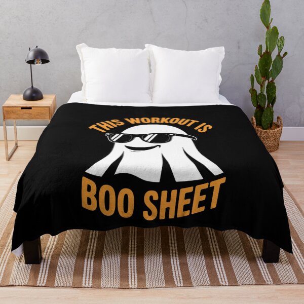 Item preview, This Workout Is Boo Sheet Halloween Ghost Exercise Gym 3 designed and sold by MonsterBuddiess.