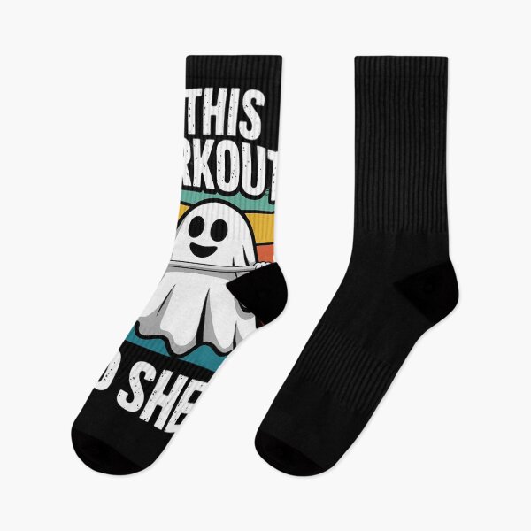 Item preview, This Workout Is Boo Sheet Halloween Ghost Exercise Gym  designed and sold by GGrizeldaRivas.