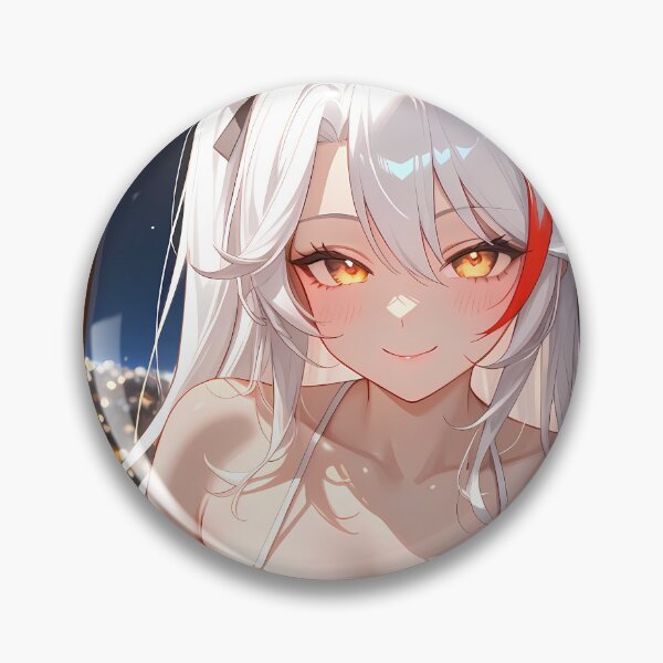 Item preview, Prinz Eugen Midnight Glow Azur Lane Anime Girl White Dress designed and sold by thedarvills.