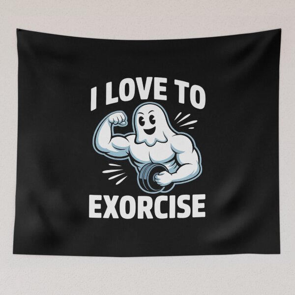 Item preview, Ghost Gym Workout Bodybuilding Humor Spooky Halloween  designed and sold by GGrizeldaRivas.