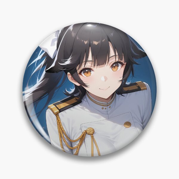 Item preview, Elegant Atago Azur Lane Anime Girl in White Naval Outfit designed and sold by thedarvills.