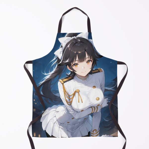 Item preview, Elegant Atago Azur Lane Anime Girl in White Naval Outfit designed and sold by thedarvills.